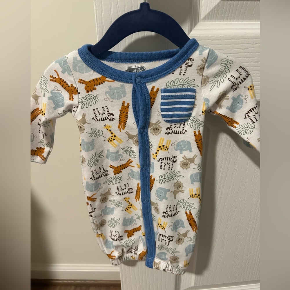 NEWBORN MUD PIE GO WILD CONVERTIBLE GOWN